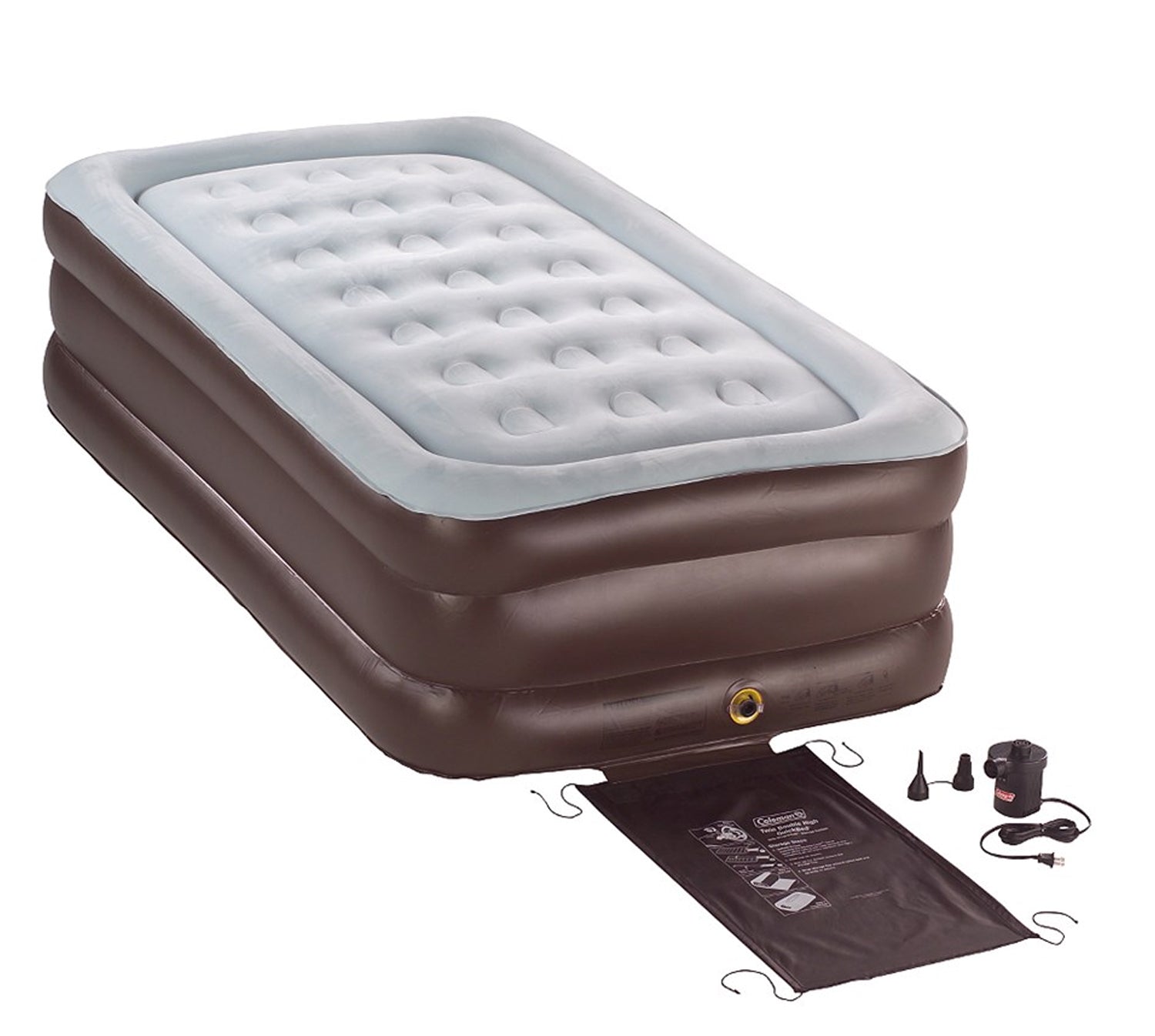 CAMA DE AIRE TWIN DOBLE HIGH QUICKBED COLEMAN