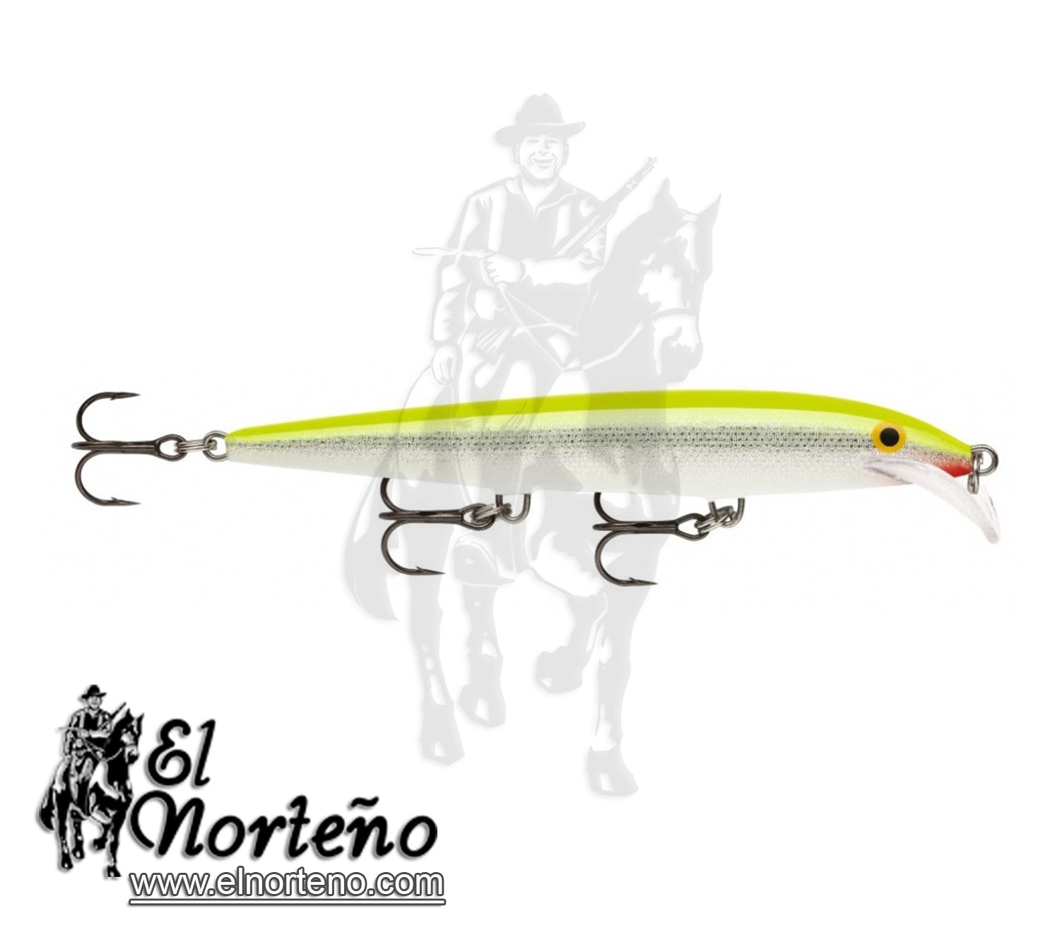 CARNADA RAPALA SCRM-11 SCRM11SFC SILVER FL.CHARTREUSE
