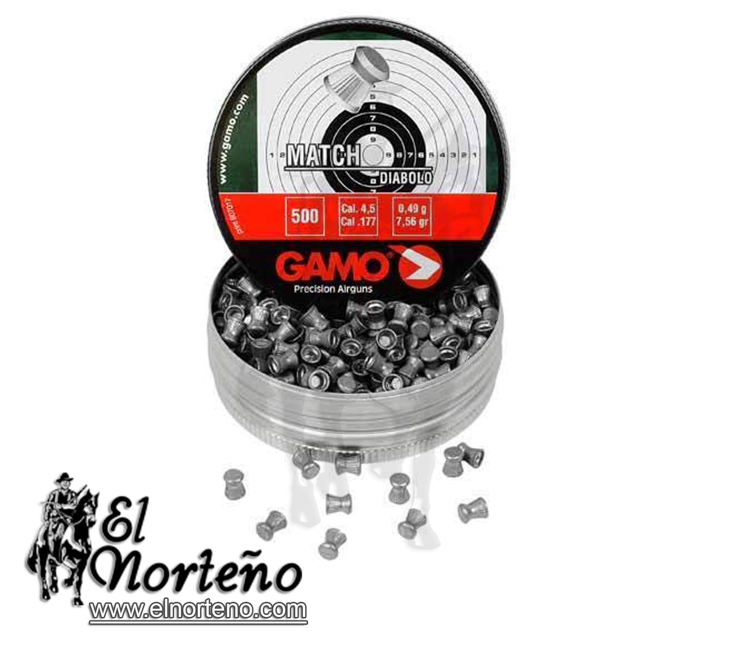 DIABOLO 4.5 MATCH CAJA X 500 GAMO