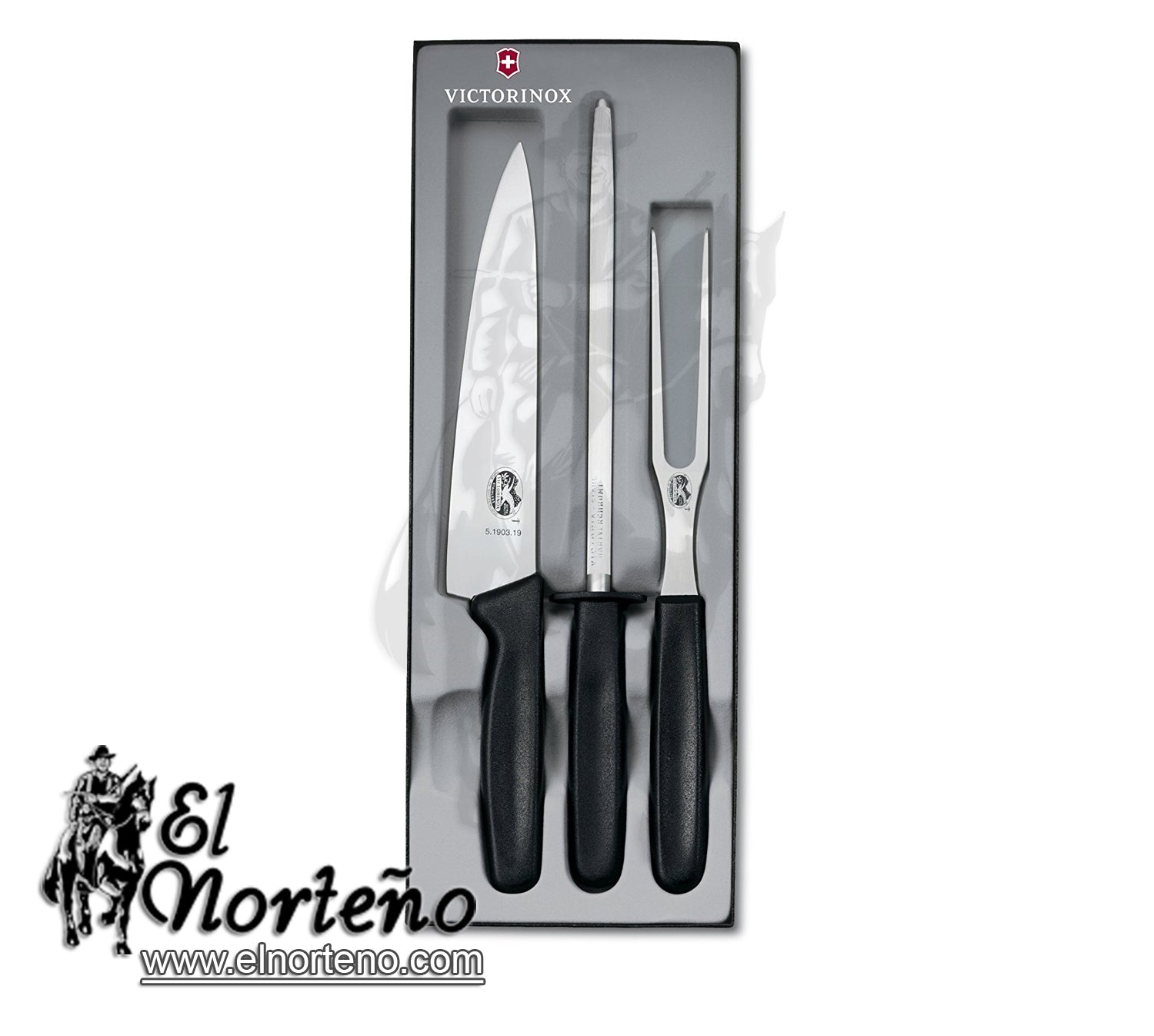 JUEGO CUCHILLOS X3  5.1023.3 NEGRO VICTORINOX