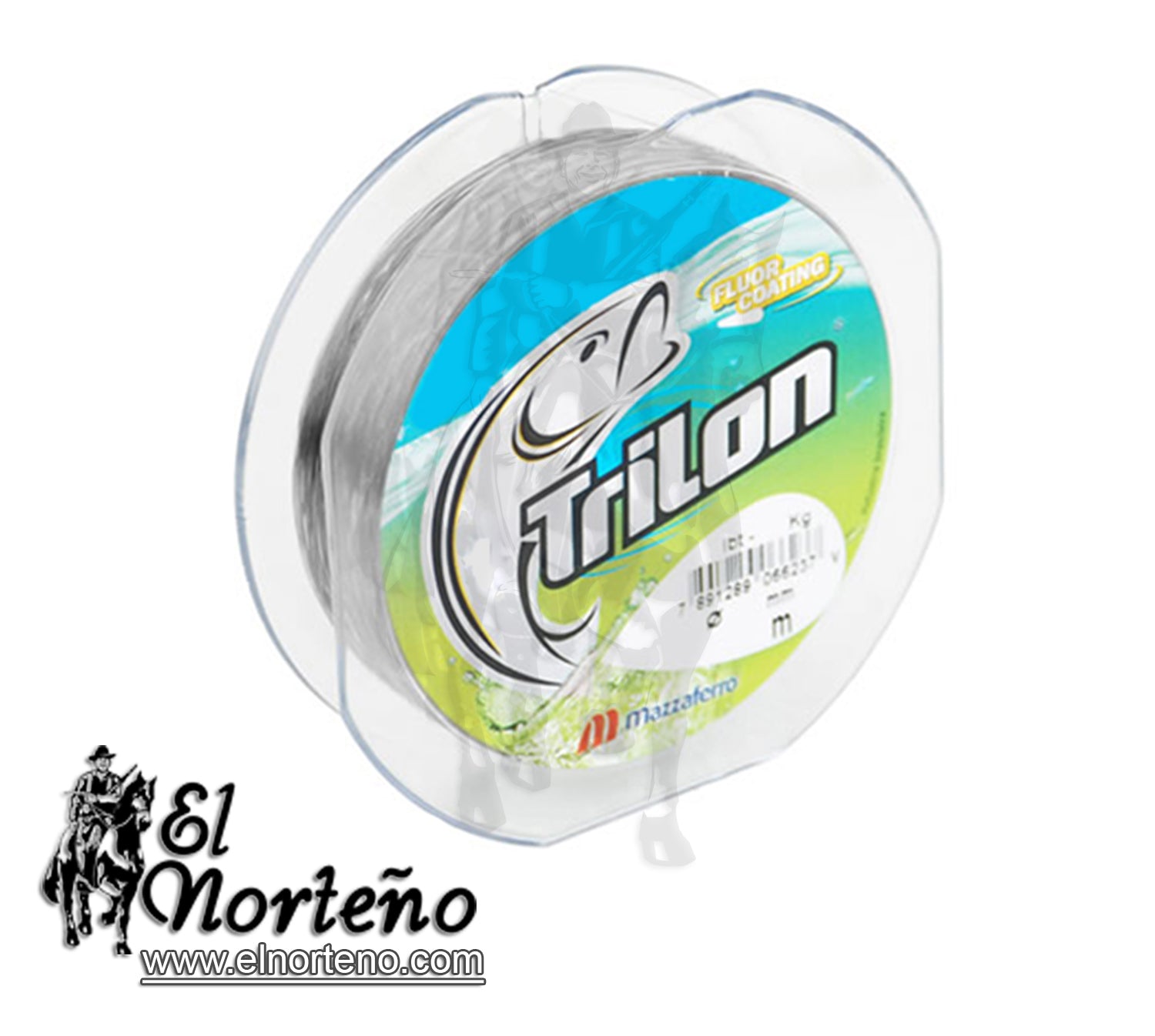 NYLON TRILON FLUOR COATING 0.23MM GRIS 300MTS