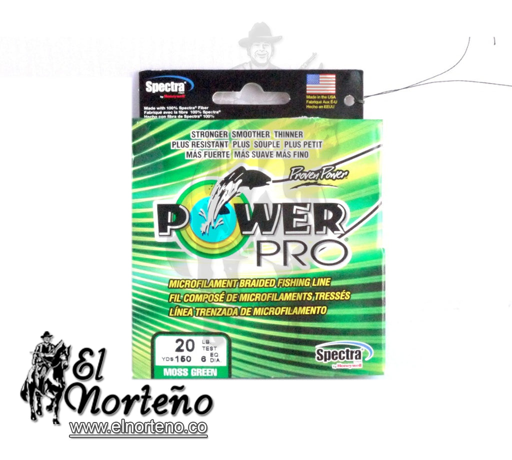 NYLON SEDAL 20LB 150YDS VERDE POWER PRO SPECTRA TRENZADO