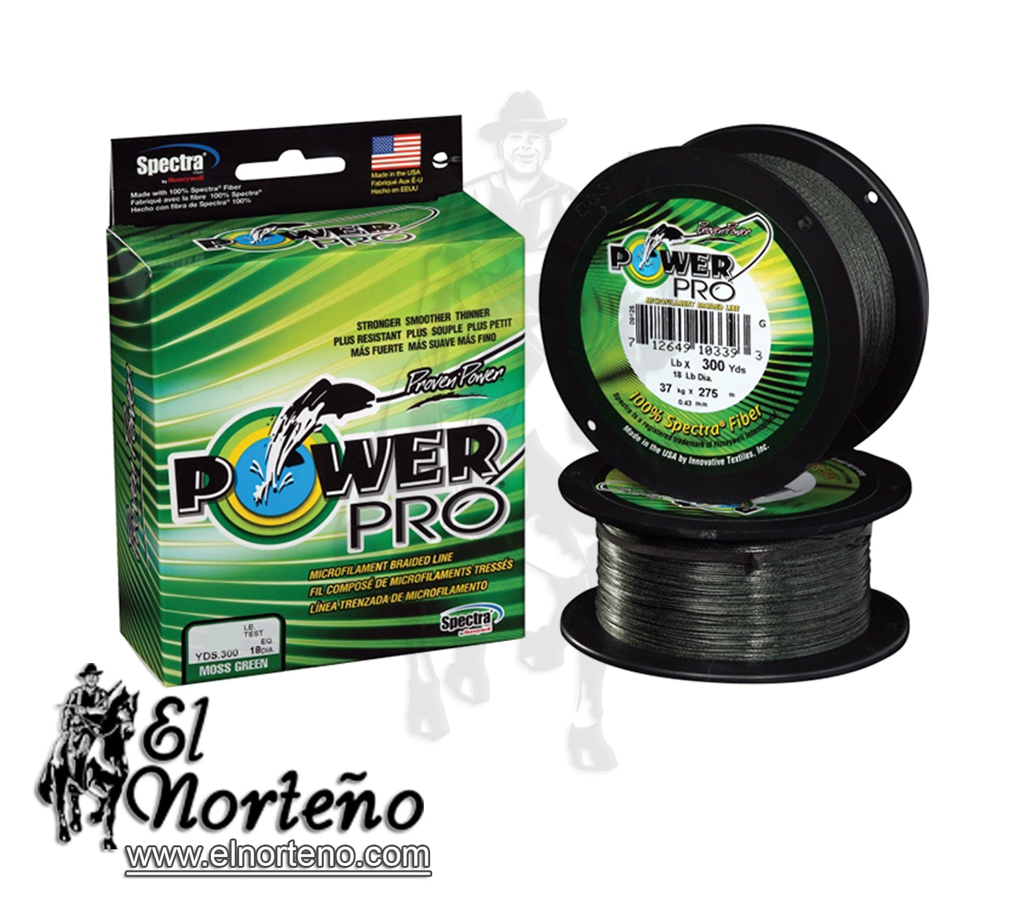 NYLON POWER PRO 20-300-G   VERDE