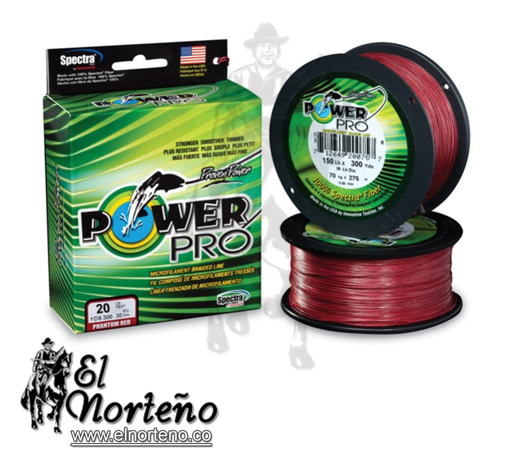 NYLON SEDAL  20LB 300YDS ROJO POWER PRO SPECTRA