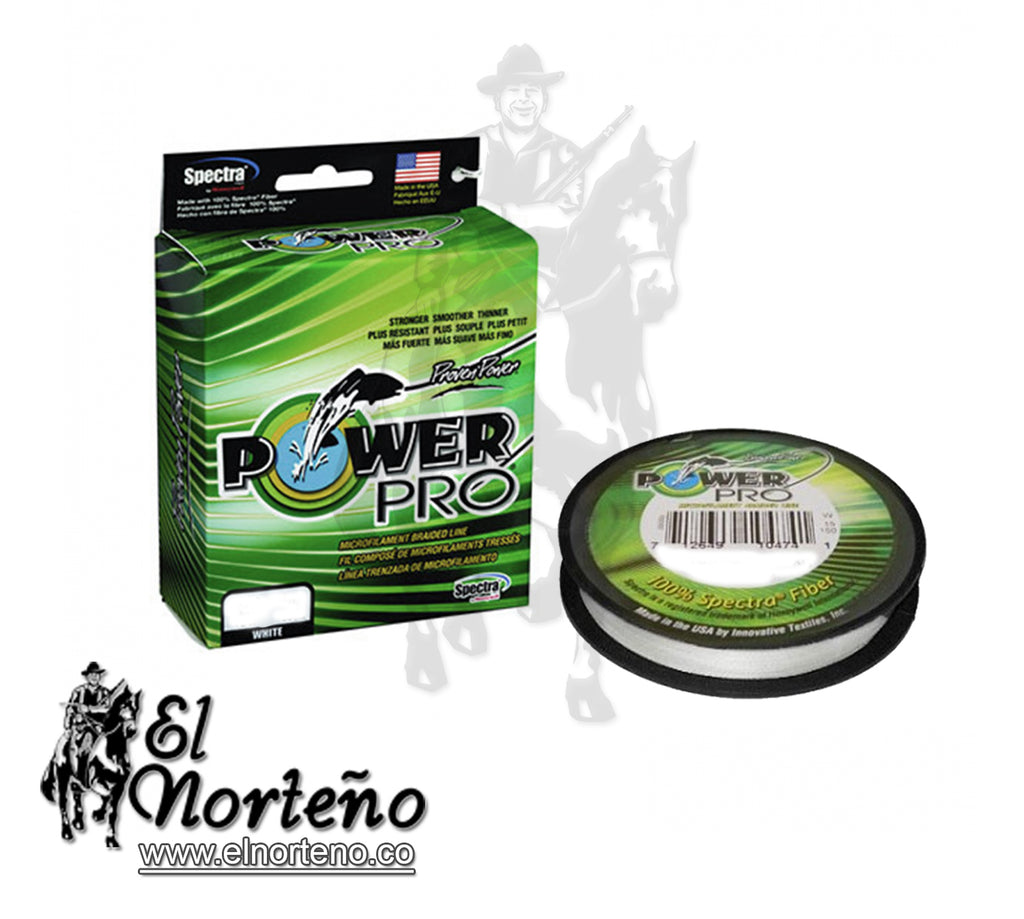 NYLON SEDAL POWER PRO SPECTRA TRENZADO 50LB 150YDS BLANCO