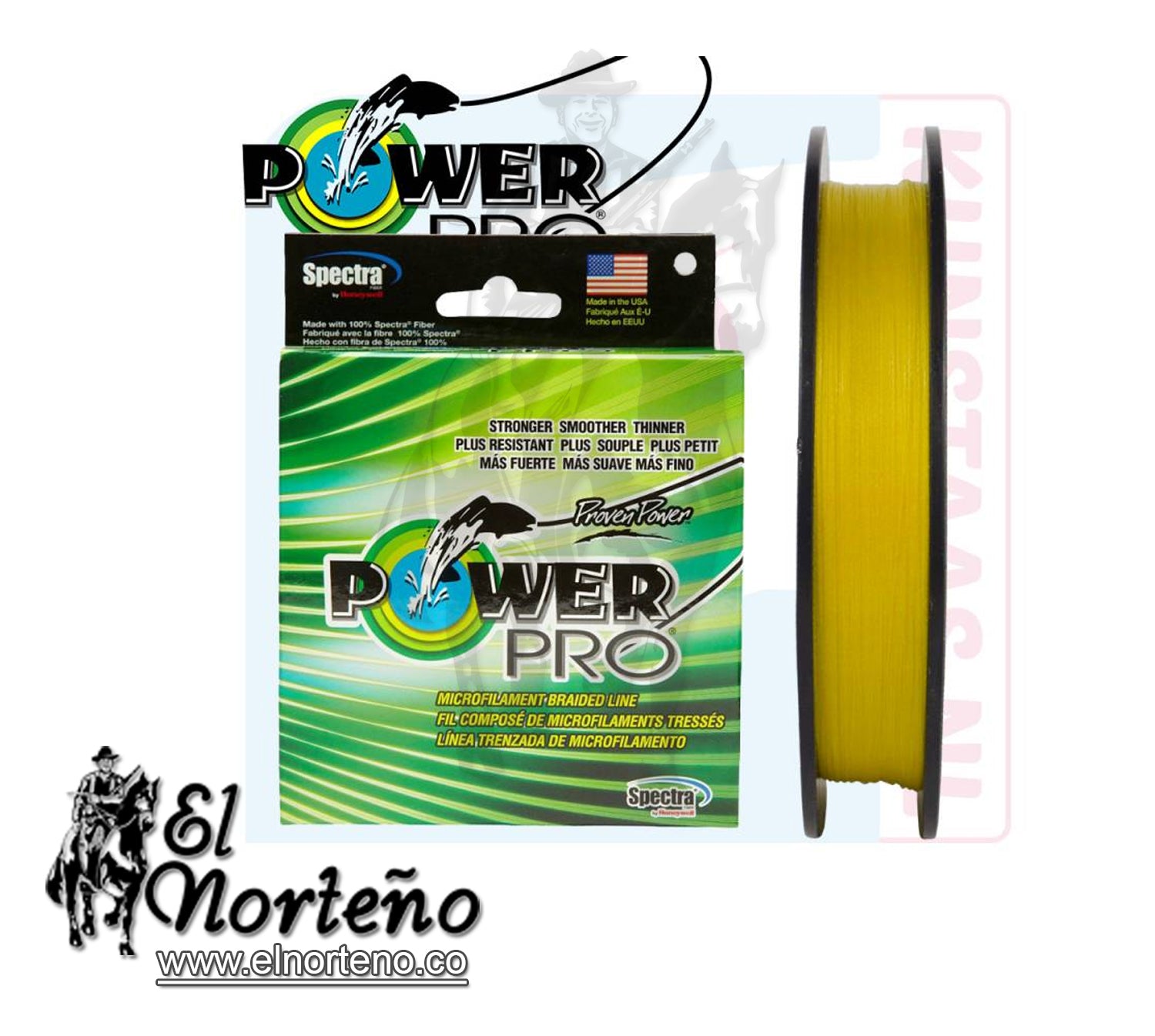NYLON SEDAL  40LB 150YDS HI-VIS AMARILLO POWER PRO SPECTRA TRENZADO