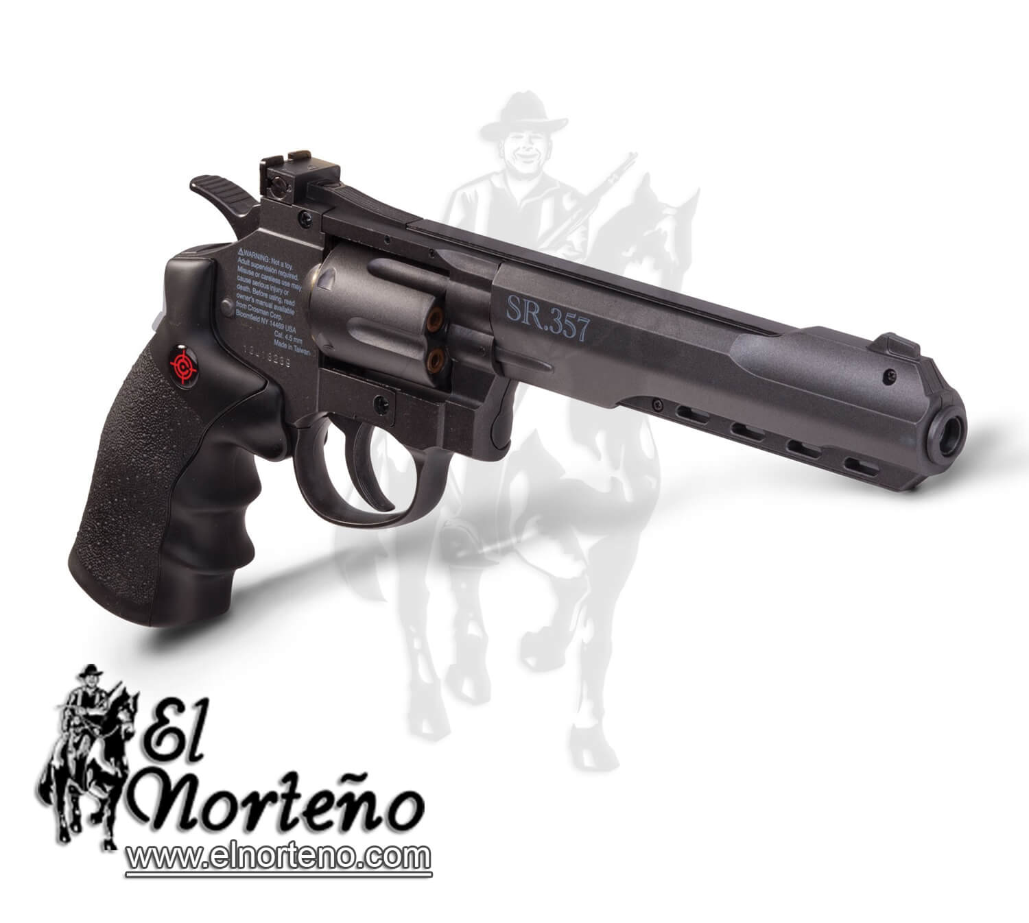 REVOLVER CROSMAN CAL 4.5 BALINES SR357B