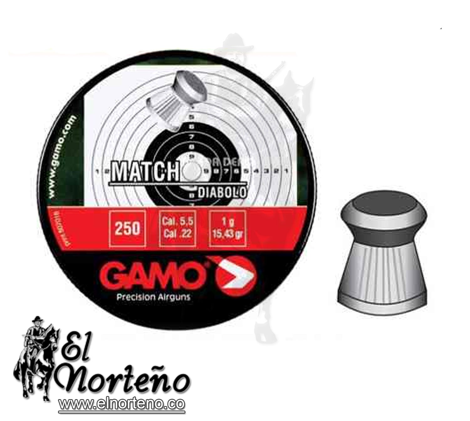 DIABOLO GAMO MATCH 5.5 (CLASICO)