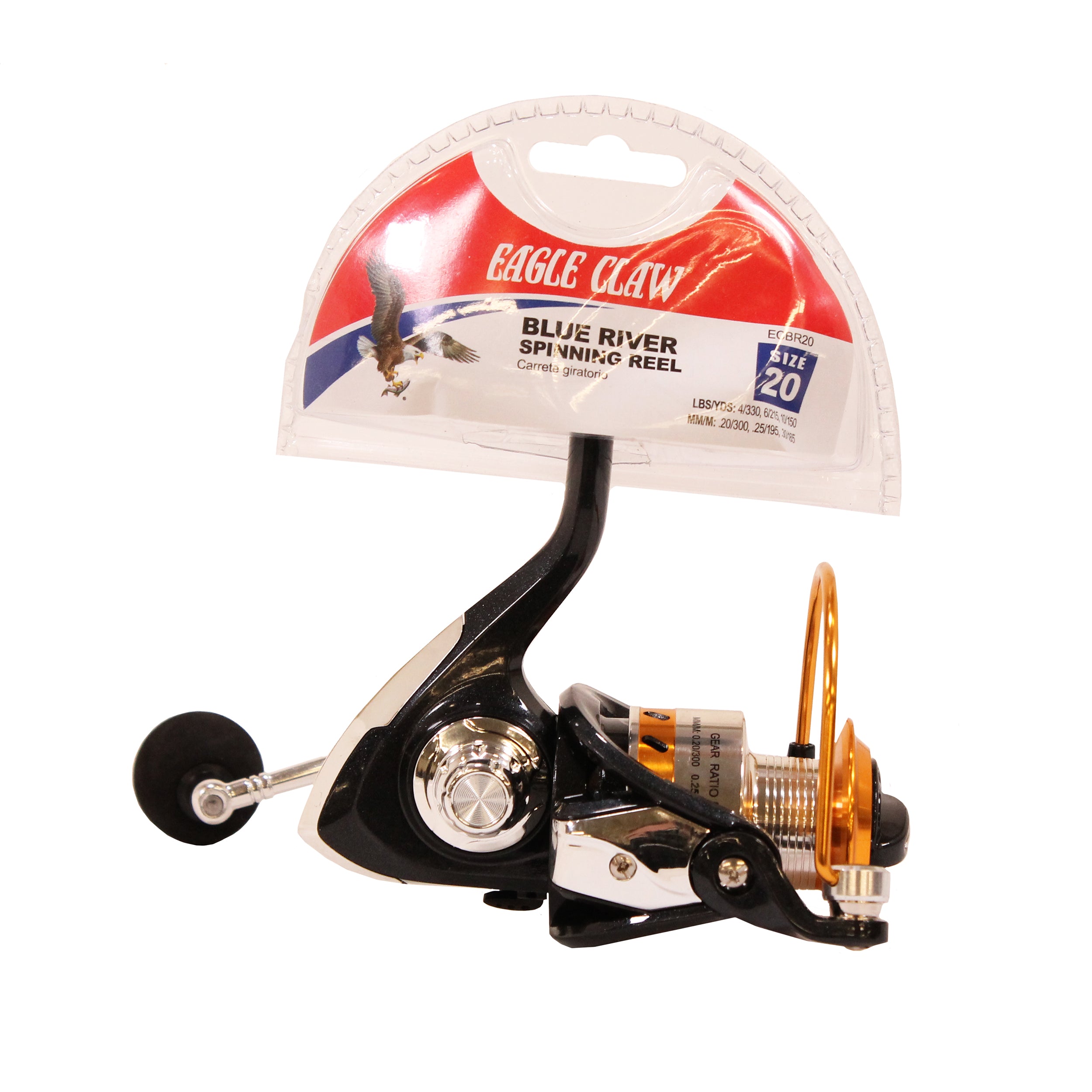MOLINETE  EAGLE CLAW  BLUE RIVER REEL SIZE 20 ECBR20