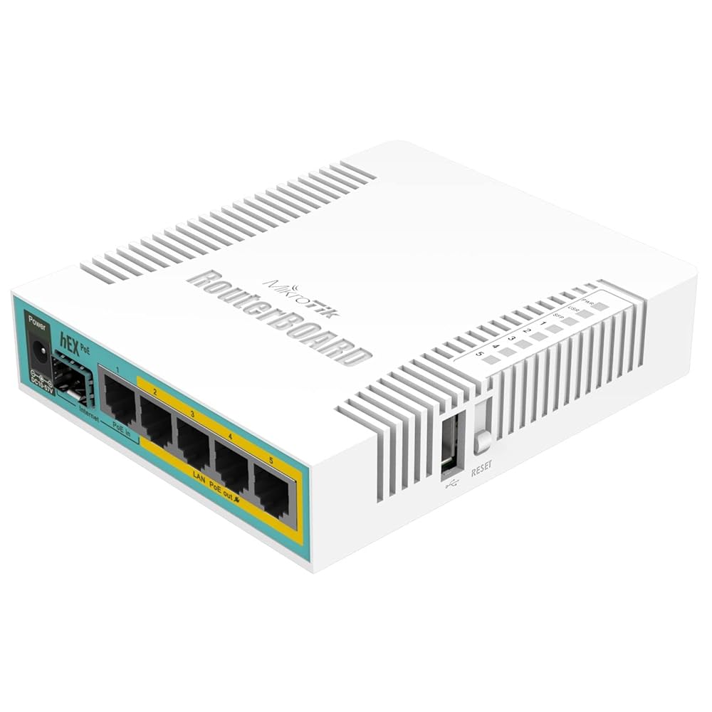 RB960PGS SWITCHING & ROUTING ROUTERS MIKROTIK RB960PGS HEX POE , 5GETH POE OUT
