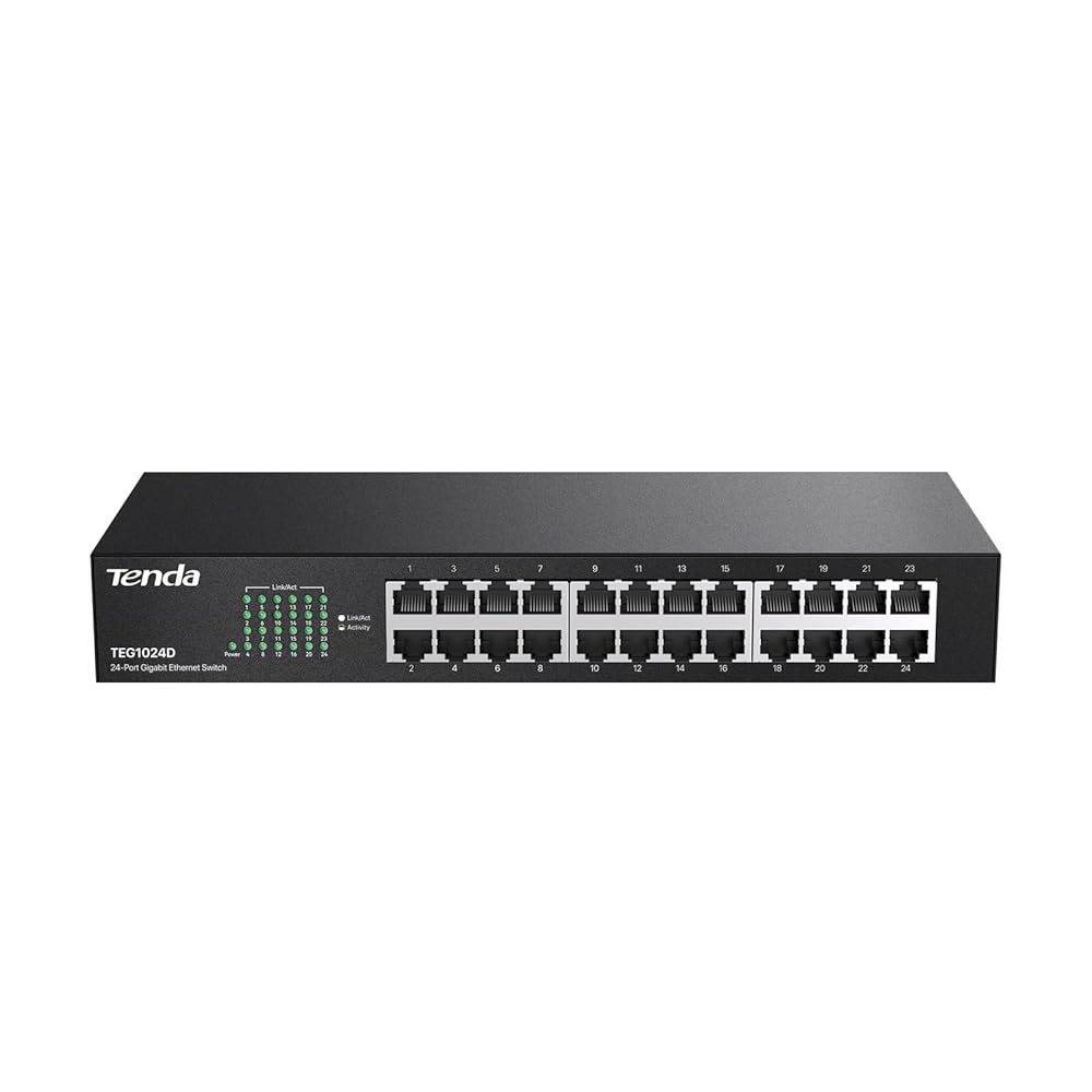 TEG1024D SWITCHING & ROUTING SWITCHES TENDA TEG1024D 24 PUERTOS GB CAR