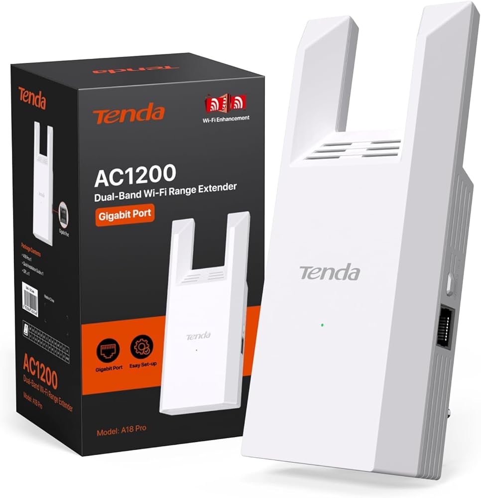 A18 WI-FI EXTENSORES DE RANGO TENDA A18 EXTENSOR DE RED INALÃMBRICO 2