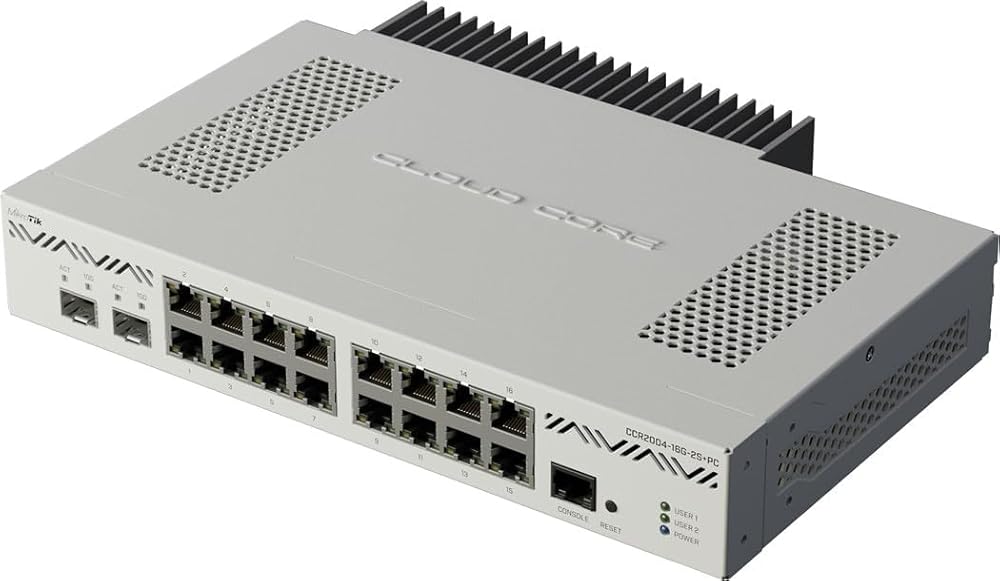 CCR2004-16G-2S+PC SWITCHING & ROUTING ROUTERS MIKROTIK CCR2004-16G-2S+
