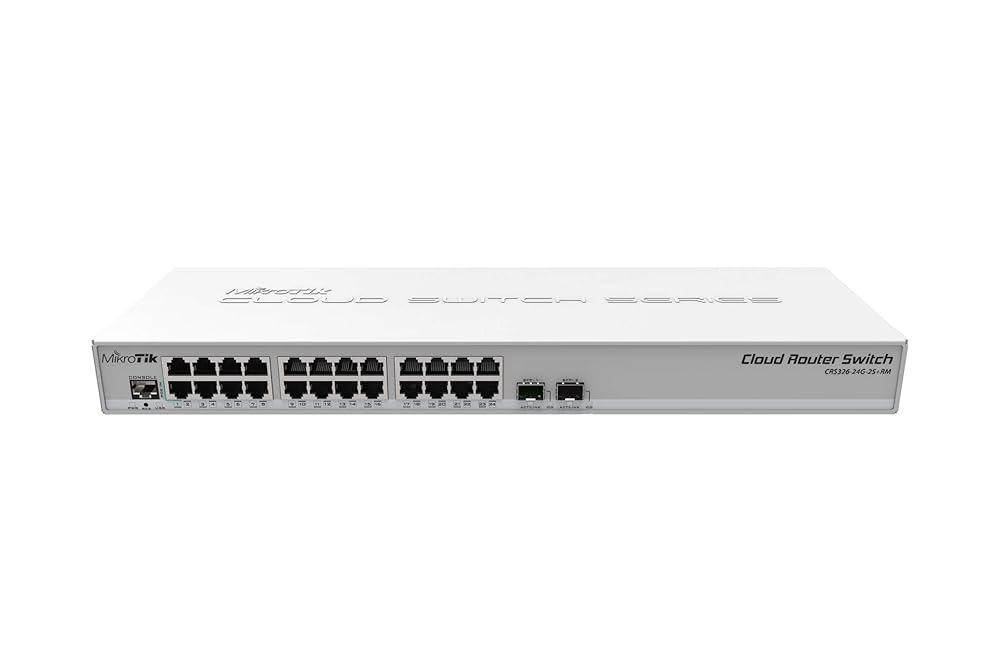 CRS326-24G-2S+IN SWITCH CAPA 3 DE MIKROTIK CRS326-24G-2S+IN CON 24 PUE