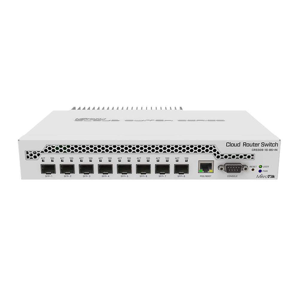 CRS309-1G-8S+IN SWITCH MIKROTIK CAPA 3 CR309-1G-8S+IN CON 8 RANURAS SF