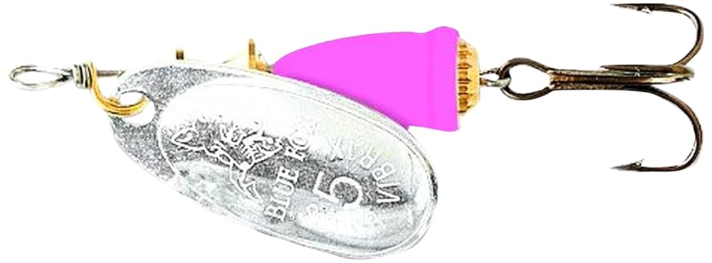 CUCHARA BLUE FOX 6020115 CLASSIC VIBRAX SPINNER, 3/16 OZ, SILVER/HOT PINK