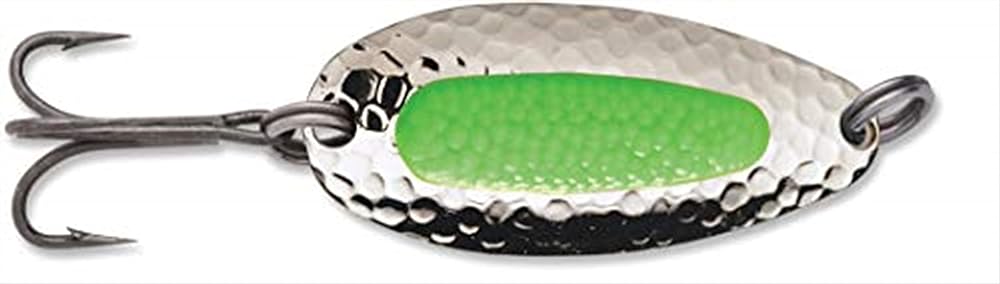 CUCHARA BLUE FOX 0130001 PIXEE SPOON, 1/2 OZ, NICKEL PLATED/FLUORESCENT RED