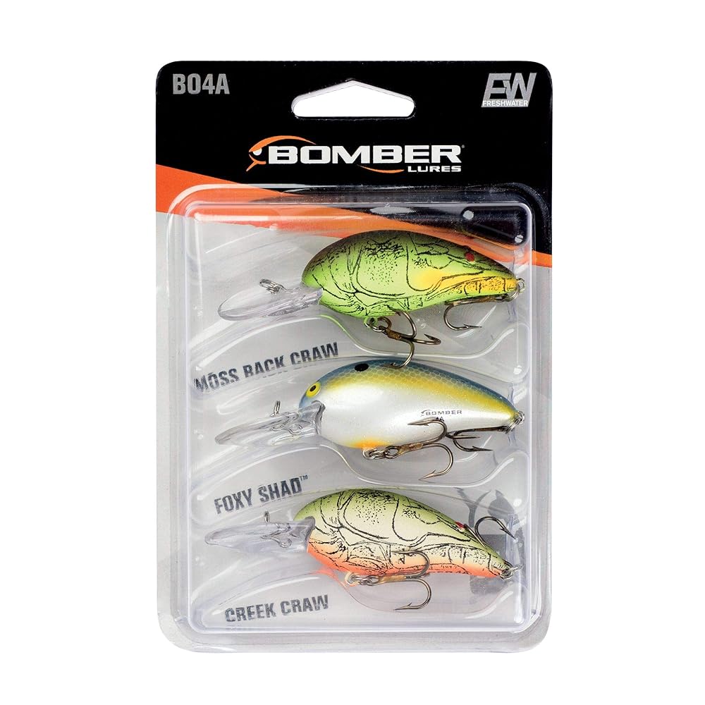 SEÃ‘UELO BOMBER B06ASMG MODEL A CRANKBAIT,2 1/8,3/8OZ,GREEN SMALLMOUTH BASS"