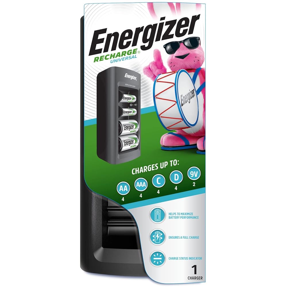 CARGADOR ENERGIZER UNIVERSAL 4682 TODO TIPO DE PILAS RECARGABLE ENERGIZER