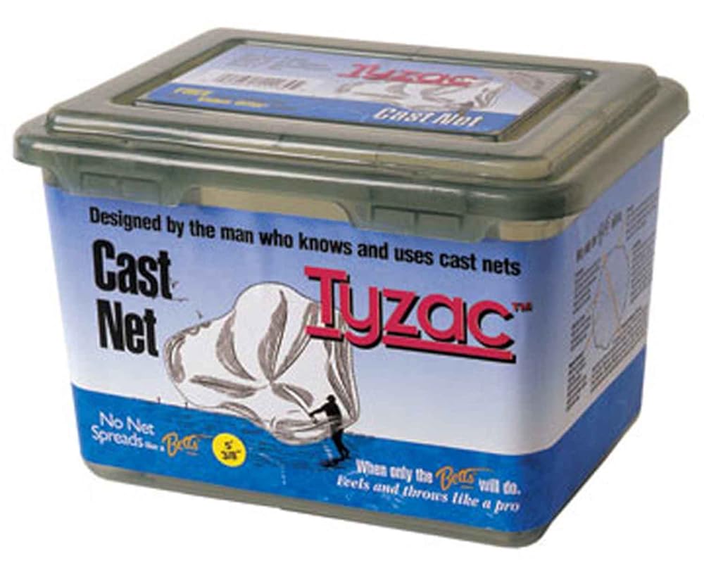 ATARRAYA BETTS CM8-I TYZAC MONO CAST 8 3/8 MESH 3/4LB IRON WEIGHTS PER FT