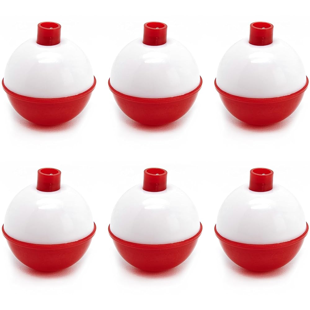 FLOTADOR BILLY BOY BOBBERS 2â€ RED WHITE 2 PC