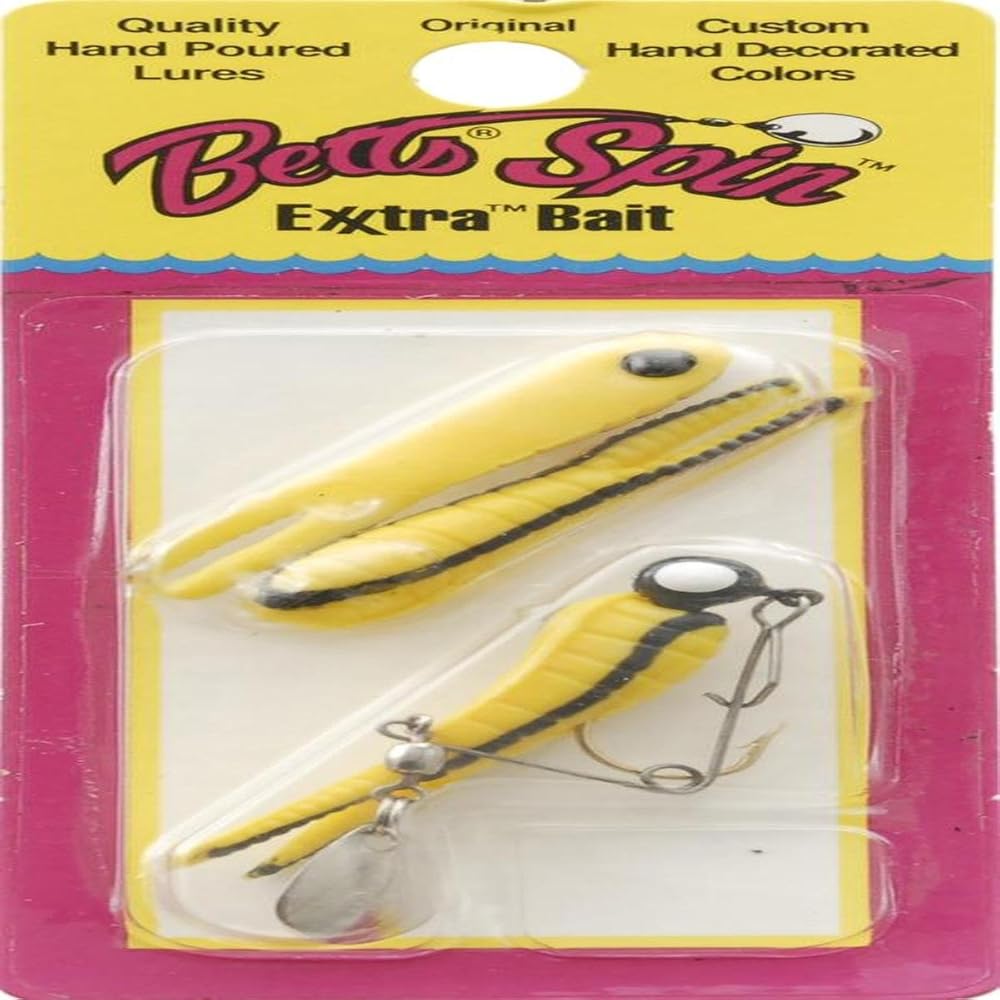 SEÃ‘UELO BETTS 022CT-11N SPIN CURL TAIL LURE 2, 1/16 OZ, CHARTREUSE/RED DOT/RED