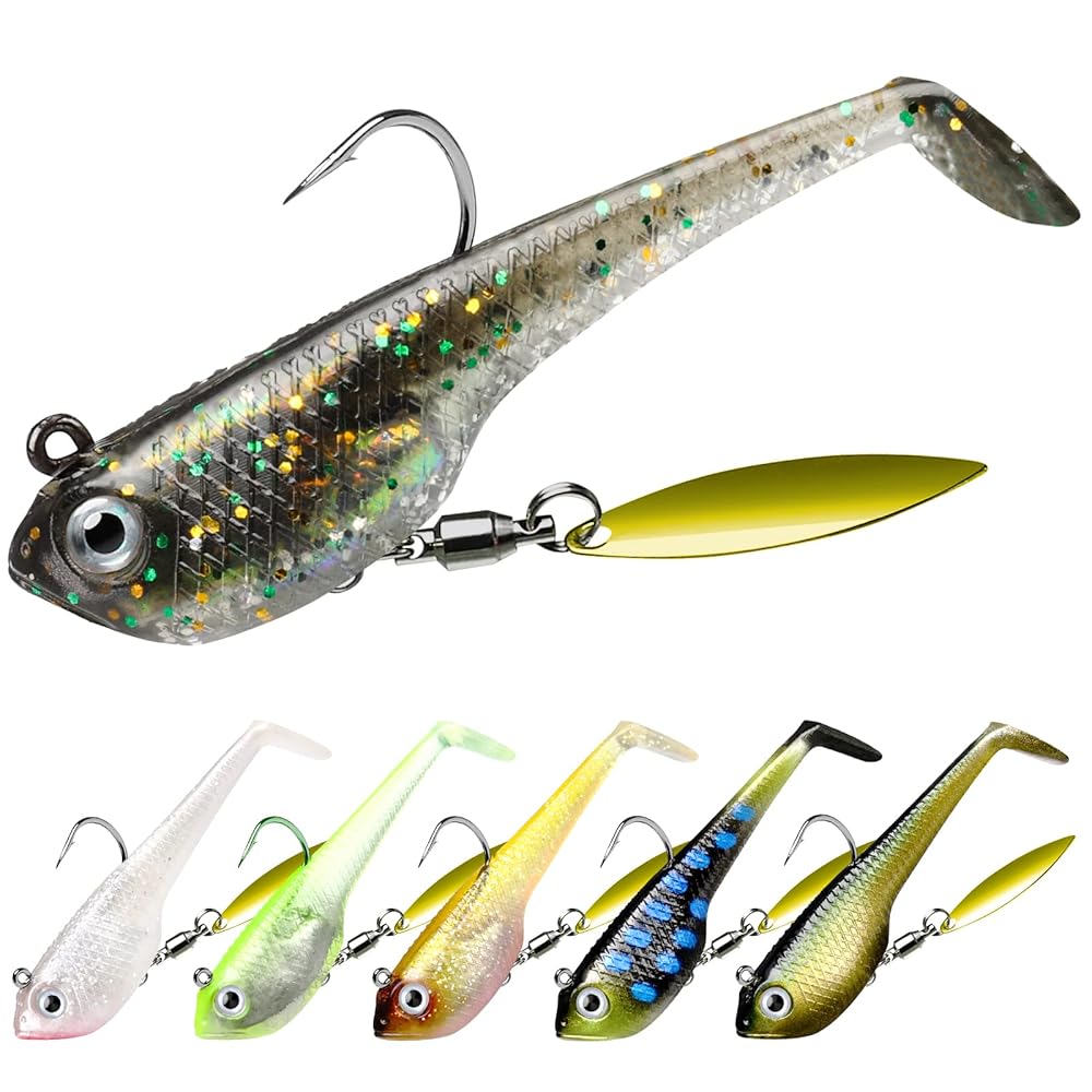 SEÃ‘UELO BETTS 021RGR-41CN SPIN BLEEDER SERIES BITING FRENZY GRUB LURE, 1