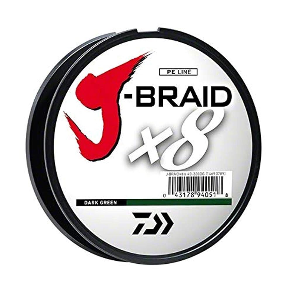 SEDAL DAIWA NEW JBRAID 4X 65 LB 300 YDS DARK GREEN