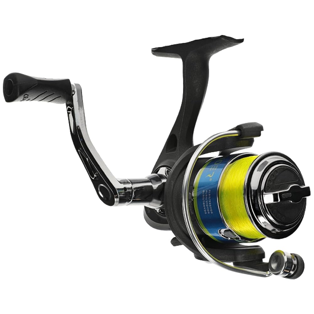 MOLINETE B&M FR2V WEST POINT CRAPPIE REEL SPOOLED W/45 6LB VIVIOUS H-VIS LINE
