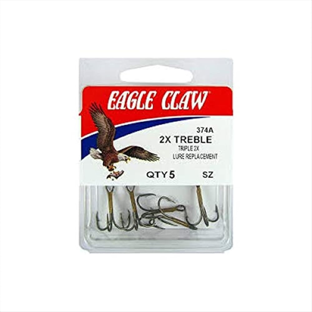 ANZUELO EAGLE CLAW N2 374A-2 TRIPLE QTY5