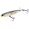SEÃ‘UELO YO-ZURI 3DB PROP (F) 90MM 3-1/2 PRISM SILVER BLACK TOPWATER 3-1/2 7/16O
