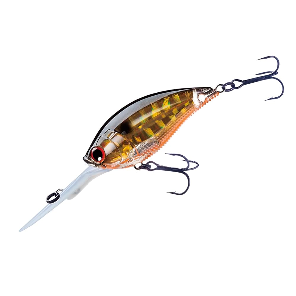 SEÃ‘UELO YO-ZURI 3DB DEEP CRANK (F) 70MM 2-3/4 PRISM GOLD BLACK FLOATING DIVER 2
