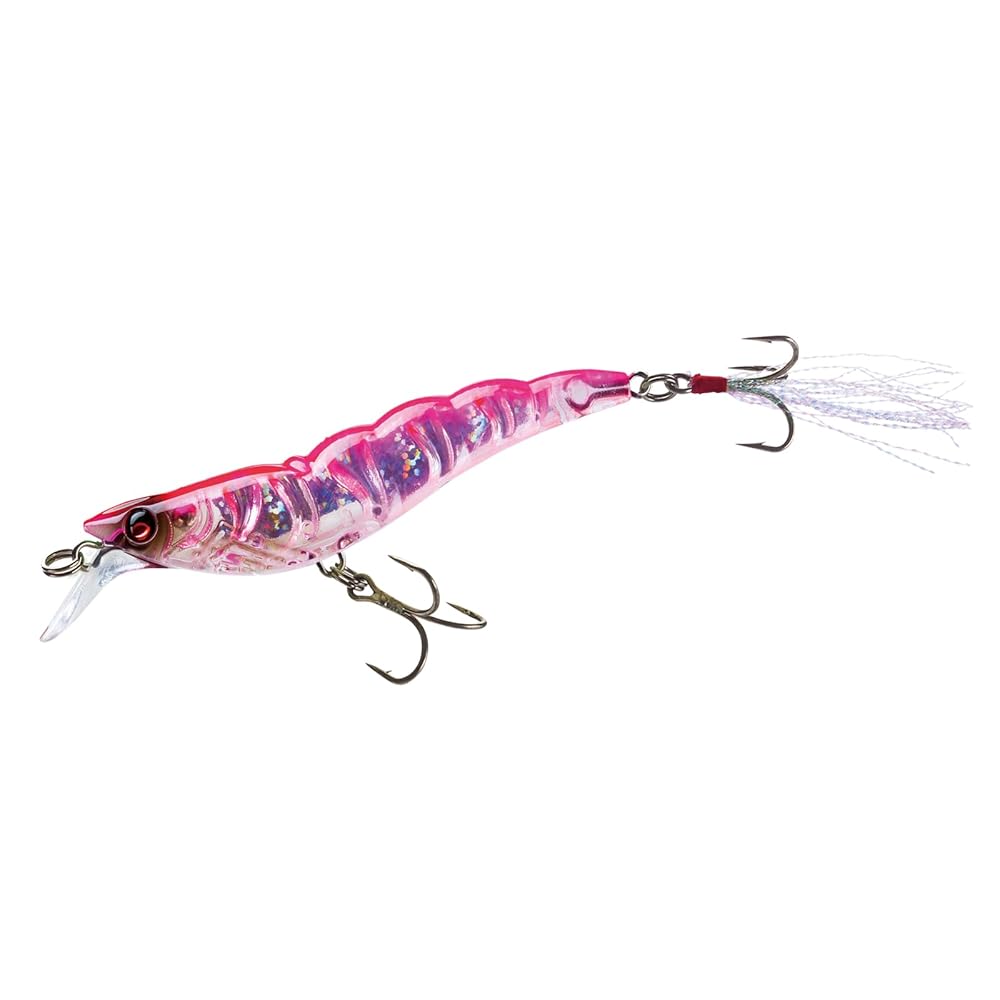 SEÃ‘UELO YO-ZURI CRYSTAL 3D SHRIMP (SS) 90MM 3-1/2 HOT PINK R1162-HP