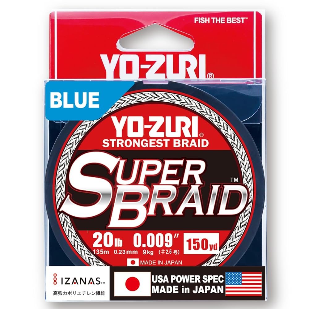SEDAL O NYLON YO-ZURI SUPER BRAID BLUE 20LB 150YD