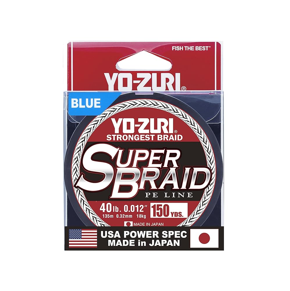 SEDAL YOZURI YZSB40LBBL150YD SUPERBRAID LINE, 40LB TEST, 150YD, BLUE, BOXED