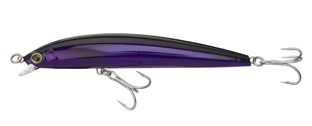 SEÃ‘UELO YO-ZURI HYDRO MINNOW LC (F) 170MM 6-3/4 GHOST BLACK FLOATING DIVER 6-3/4