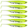 SEÃ‘UELO CALCUTTA FF03PKC FLASHFOIL SHAD, 3 1/2 OZ, PUMPKIN CHARTREUSE, 6/PACK