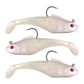 SEÃ‘UELO SEA STRIKER SSWMSHD3-05 3 RIGGED SWIM SHAD 5 PACK BLACK BACK/RED TAIL