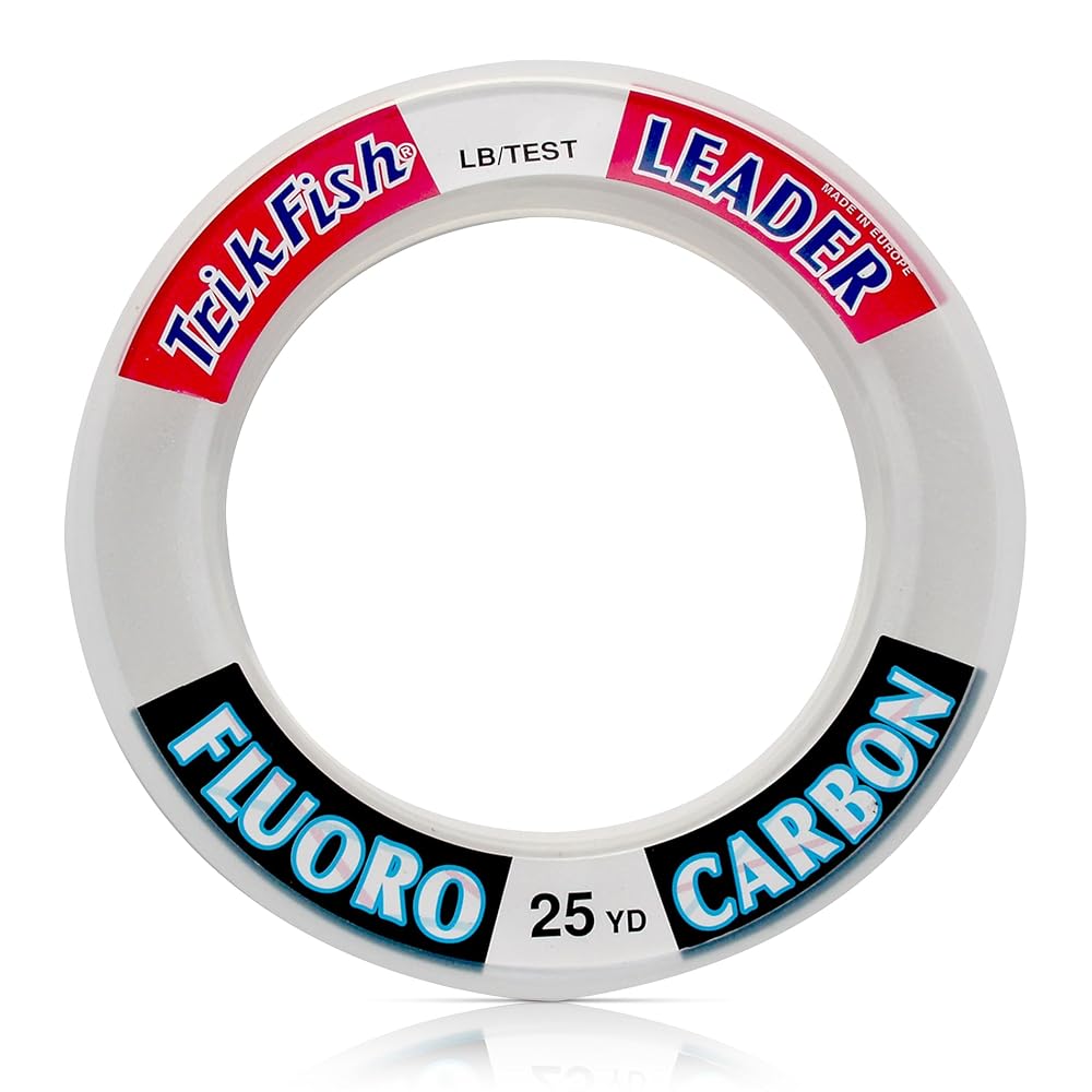 LIDER TRIK FISH 25FLS02001 FLUOROCARBON LEADER WRIST SPOOL 20LB 25YD CLEAR