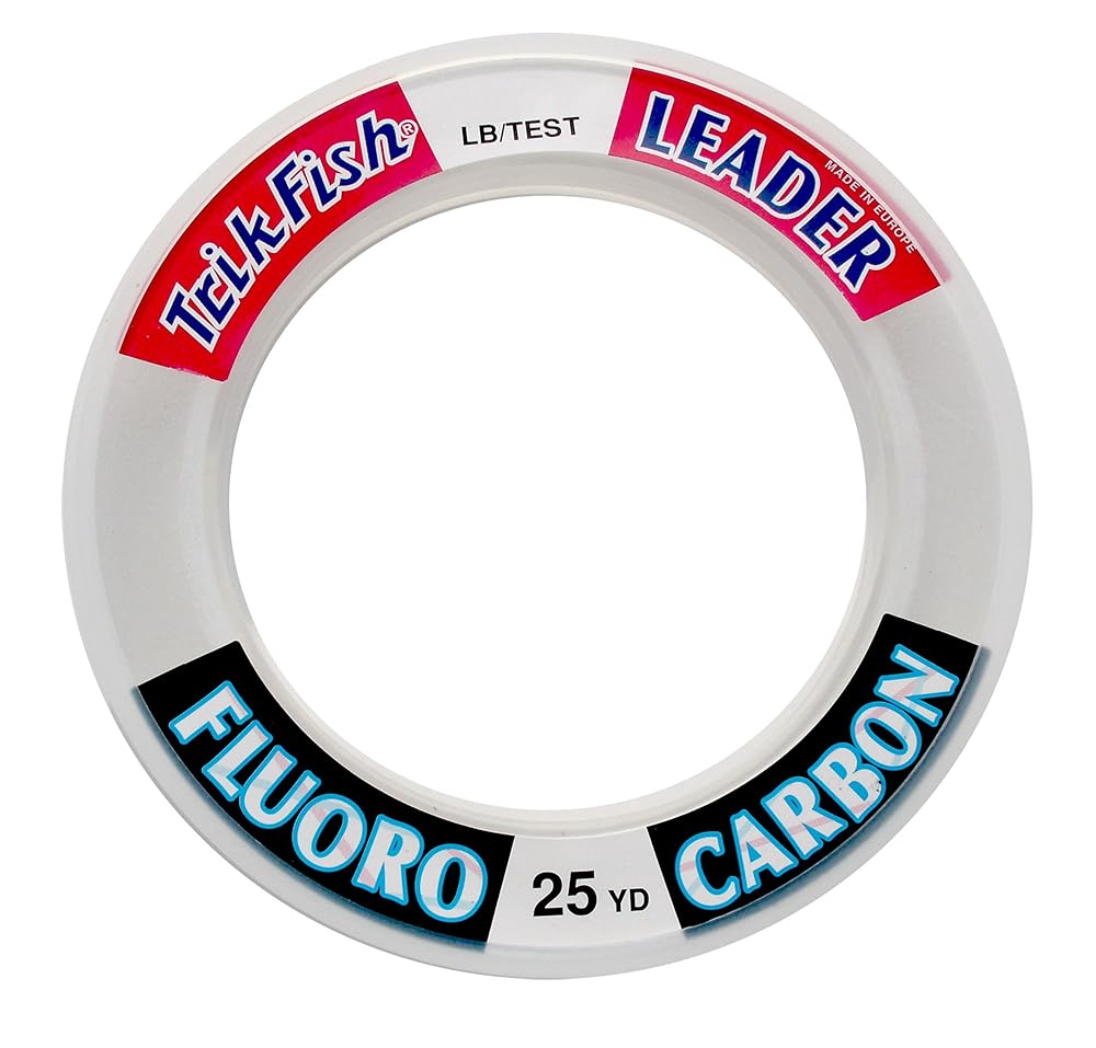 LIDER TRIK FISH 25FLS02501 FLUOROCARBON LEADER WRIST SPOOL 25LB 25YD CLEAR