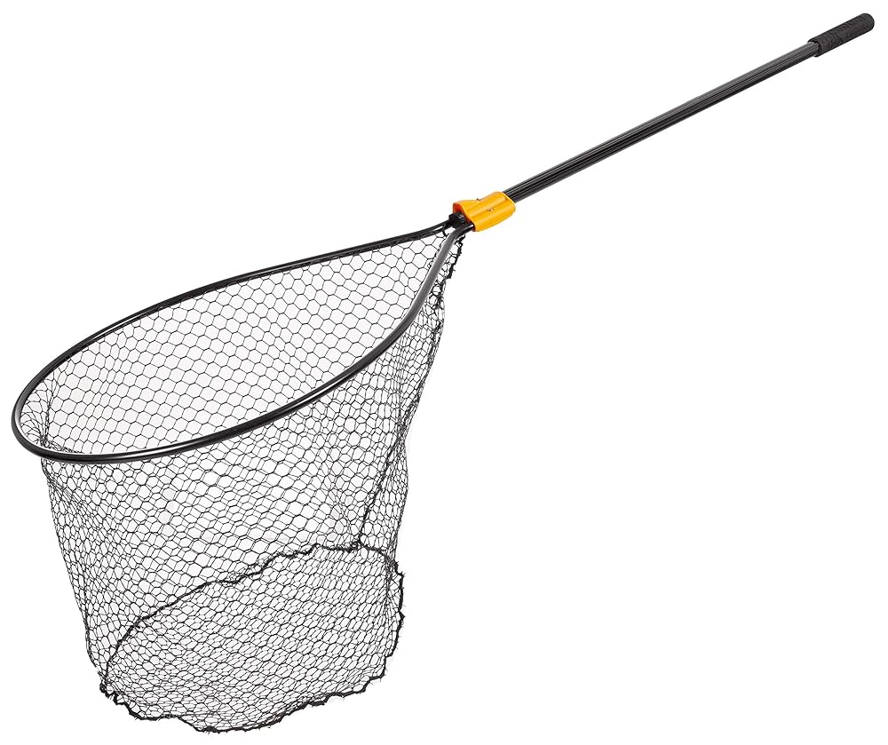 NASA FRABILL 2318 SPORTSMAN LANDING NET 14X15 TEARDROP 18" HANDLE SILVER"