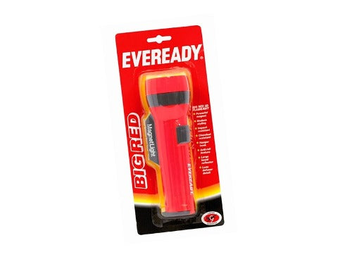 Linterna Eveready Bigred Pequeña + Pilas Aa 1057