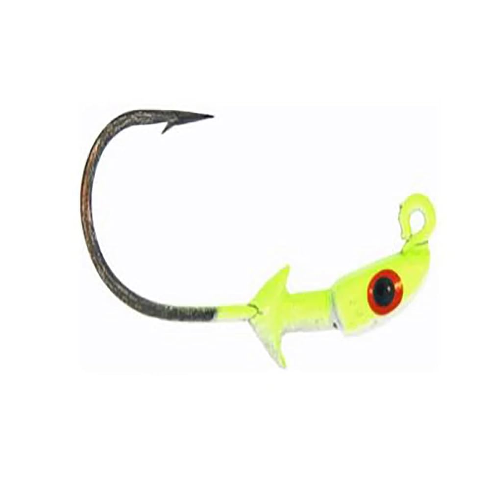 ANZUELO BASS ASSASSIN CJA42005 CRAPPIE JIGHEAD, 1/32 OZ, #4 HOOK CHARTREUSE