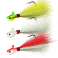 ANZUELO SEA STRIKER SSBTJ12-CW BUCKTAIL JIG 1/2 OZ, HOLOGRAPHIC EYES, BLK