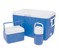 COMBO HIELERA 48QT AZUL COLEMAN