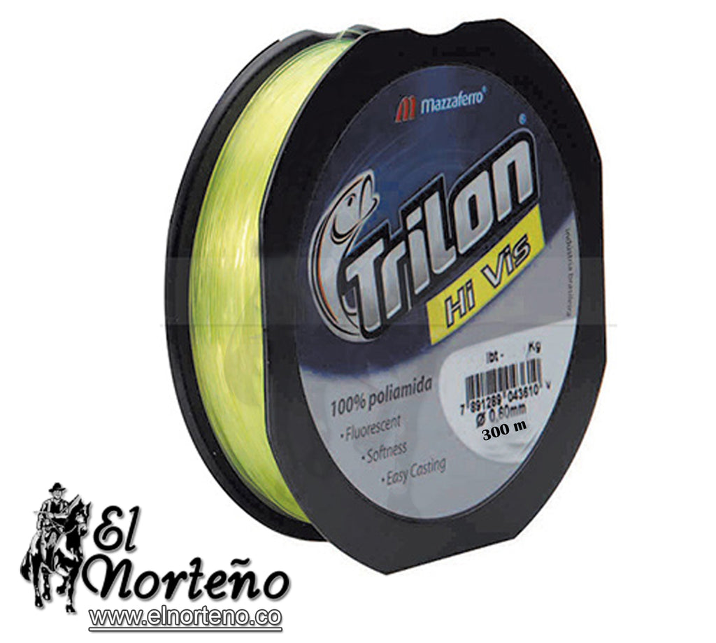 NYLON TRILON HI VIS 300MTS CAL. 0.50MM VERDE