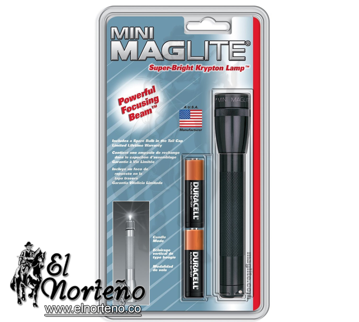 LINTERNA MINI MAGLITE NEGRA AA FLASHLIGHT