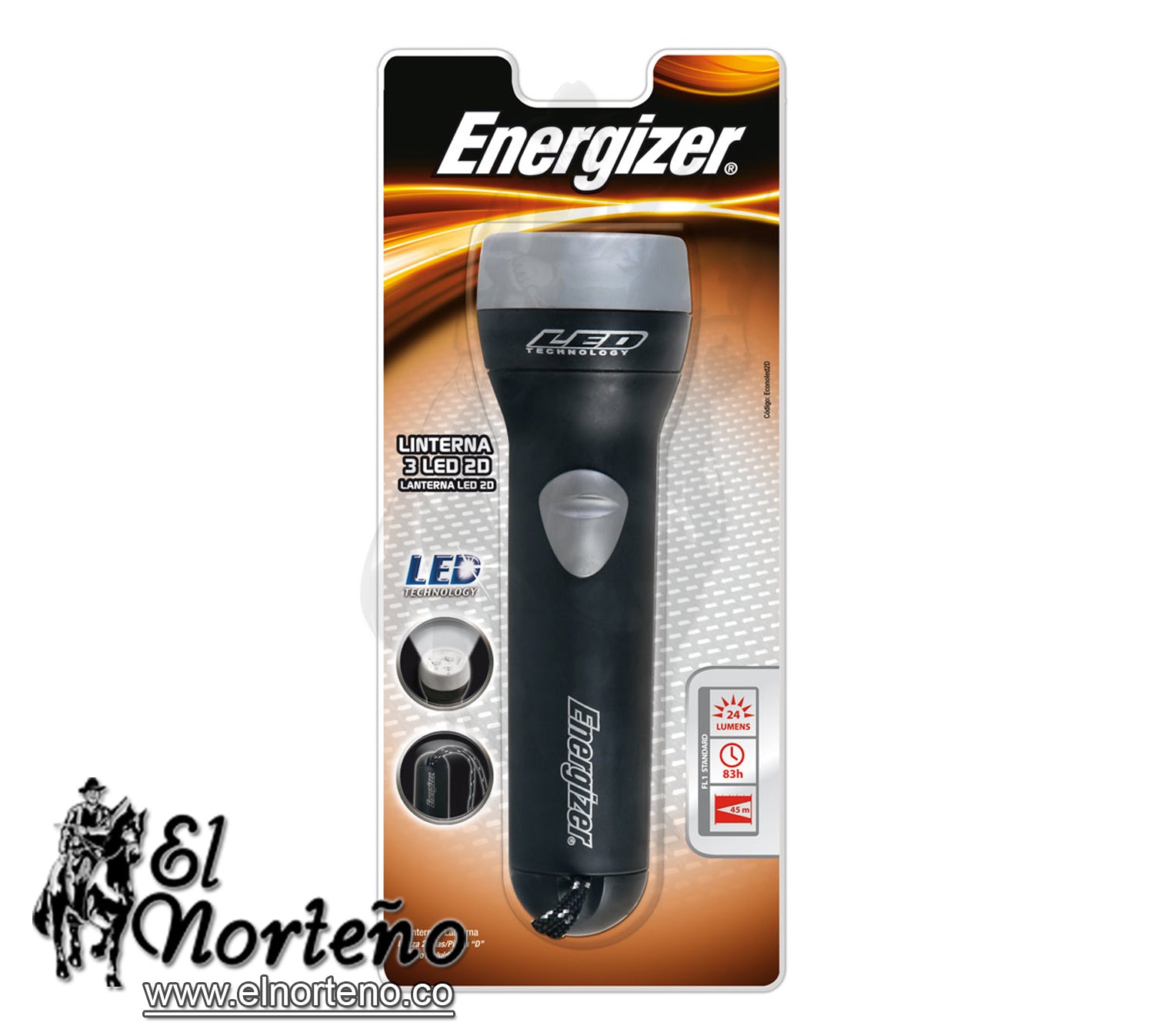 LINTERNA ECONOLED 2D ENERGIZER