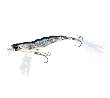 SEÑUELO  YO-ZURI CRYSTAL 3D SHRIMP (SS) 90MM 3-1/2 PEARL BLUE R1162-HPB