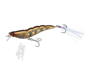 SEÑUELO YO-ZURI CRYSTAL 3D SHRIMP (SS) 90MM 3-1/2" NEW PENNY GOLD FLAKE R1162 NPGF